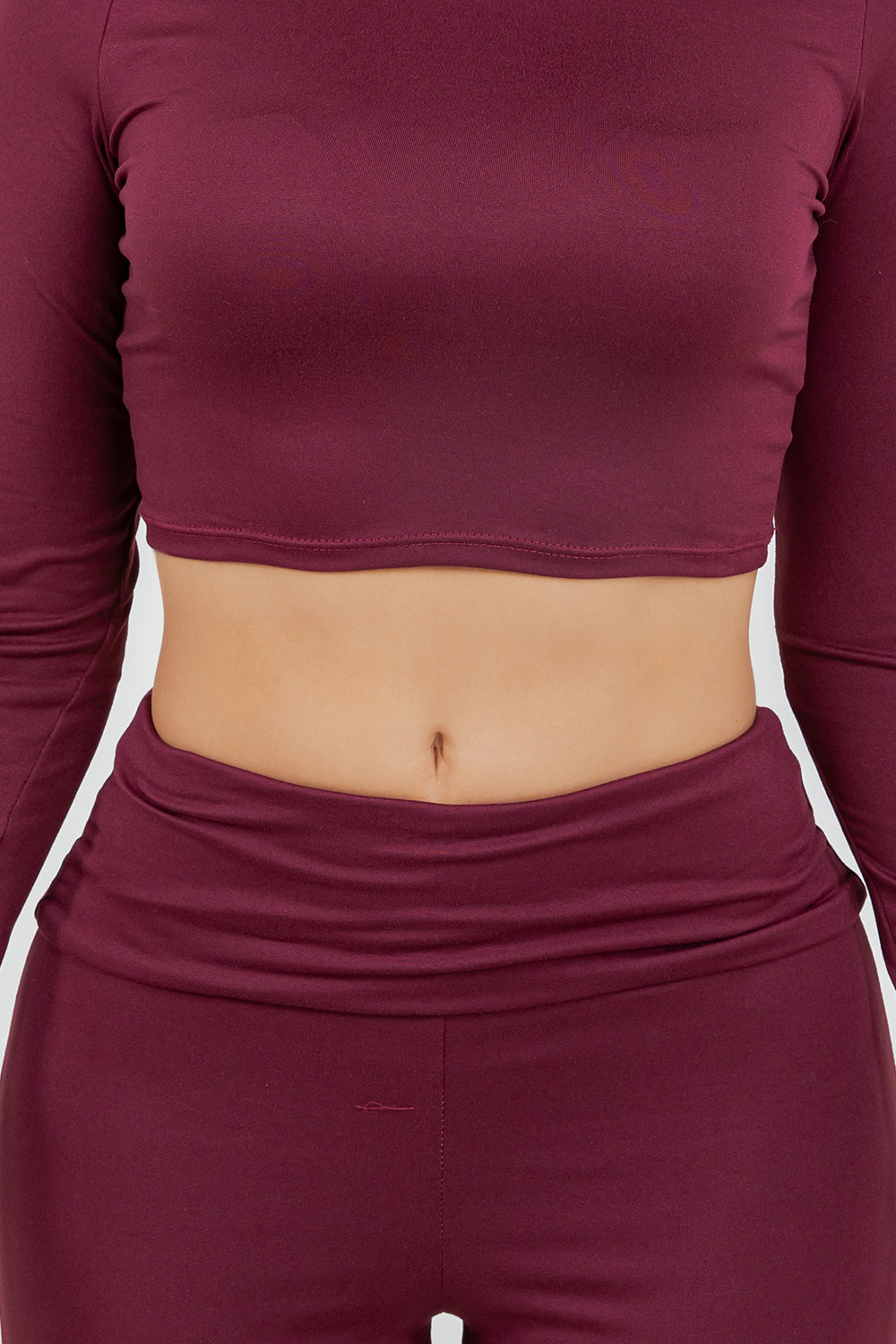 Women's Solid Mock Neck  Loungewear Set